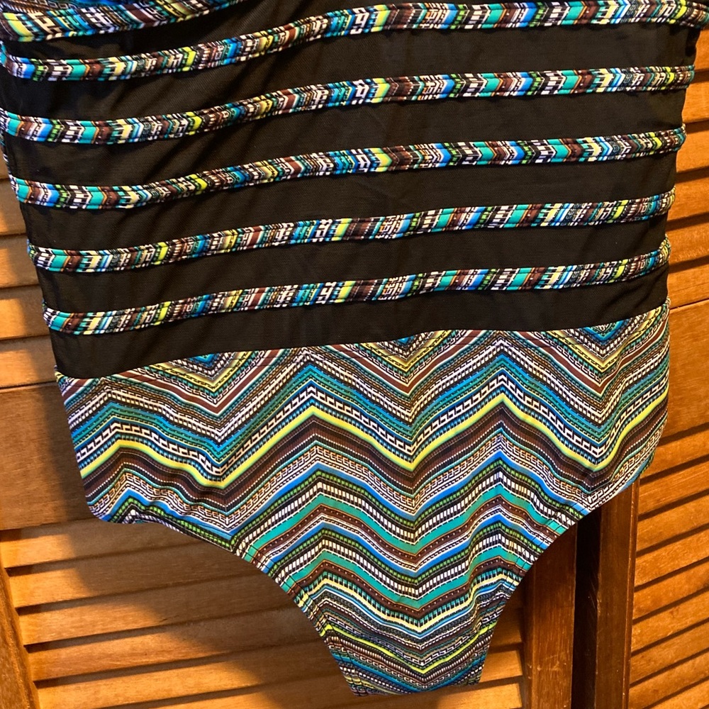 Tropiculture Colorful Aztec Designs Swimsuit - image 8